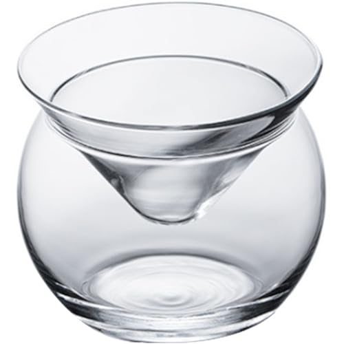 AZIDWERYQ Copas de Martini sin tallo con enfriador, juego de servir caviar transparente de 150 ml, copas de cóctel fáciles de limpiar para martini, vino, licor, juego de servir caviar de cóctel