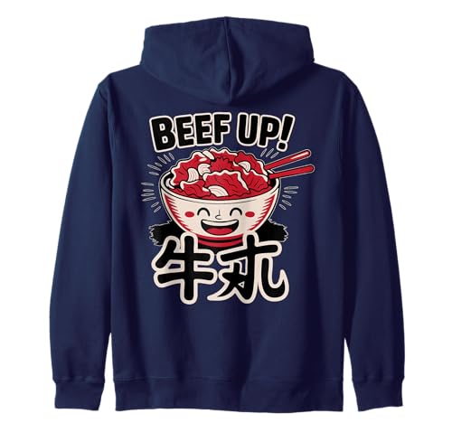 Tokyo Japan Beef Poke Bowl Fast Food Treat Friends Classic Zip Hoodie