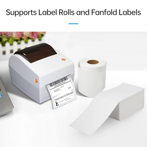Image of Compact Thermal Label Printer, High Speed Desktop Label Maker with Wireless Printing, USB Connection, for Compatible with (US-1)