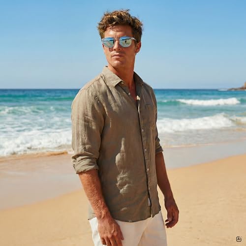 Image of O'NEILL CLOUDBREAK 2.0 Retro Round Polarized Sunglasses for Men and Women, UV400 Protection, 50 mm