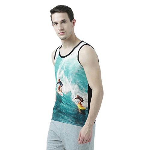 Image of wear your mind Turquoise Vest for Men MSV213