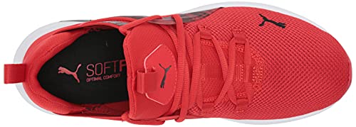 PUMA Puma Men's Enzo 2's Running Shoe, Graphic High Risk Red-Black, 9
