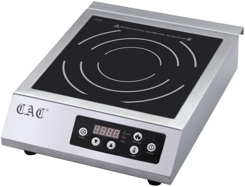CAC China ELIC-600G Commercial Single Burner Induction Cooker 1800W 120V