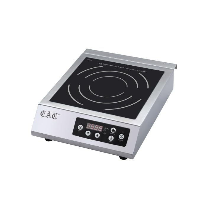 CAC Foodservice Commercial Induction Cooker ELIC-600G Single Burner 1800 Watt 120 Volt by CAC China – Pack of 99