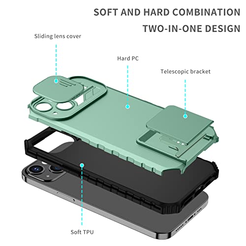 Funda para iPhone 12 Pro YOUULAR robusta con acabado militar y soporte 3D 2