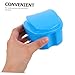 Gogogmee 2sets Travel Denture Care Kit Includes Soft Toothbrush Cup for Dentures Retainer Case Lid for Portable Use Oral