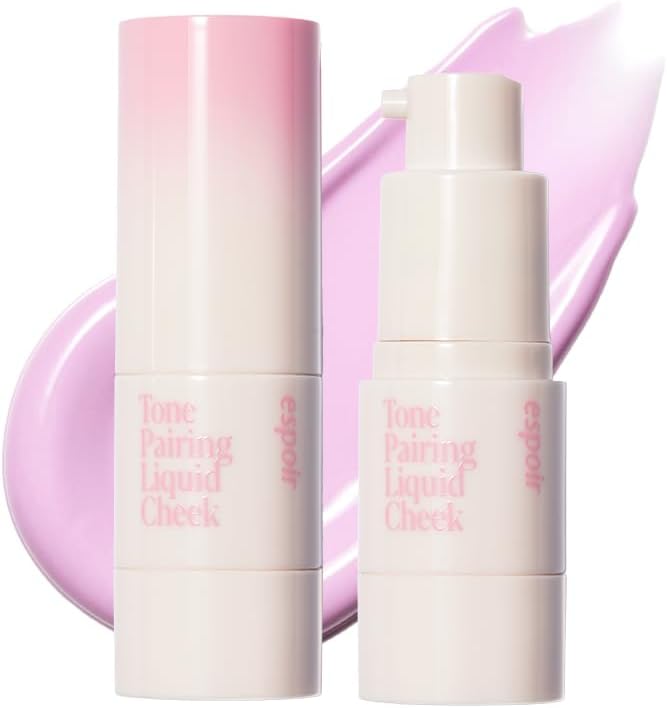 Espore Thong Pairing Liquid Cheek #2, Salty Pink, 0.3 fl oz (8 ml), Plunt Shiny Teak, Rudy Feel, Tight, Long-Lasting, Lavender Pink, Brevet Summer, Korean Cosmetics, espoir Official