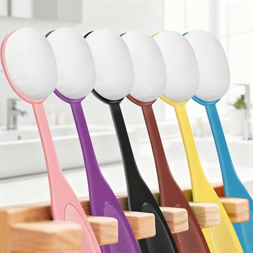 image for FLATRI 10PCS Ink Blending Brushes for Card Making, Synthetic Fiber Ste