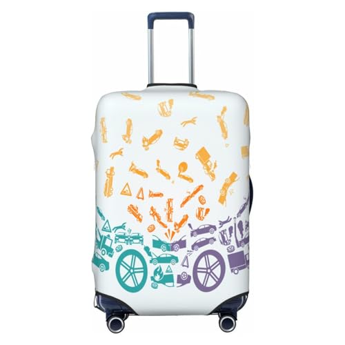 Car Crash Luggage Cover for Suitcase, Suitcase Cover Protector Fit 22-24 Inch Luggage Travel Accessories, M