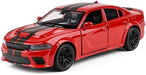 COOLPUR 1/36 Scale Dodg Hel1 Car Model Off-Road Diecast Toy Vehicle Zinc Alloy Metal Pull Back Powered Vehicles Mode for Kids,Adult,Boyfriend Gift(Red)