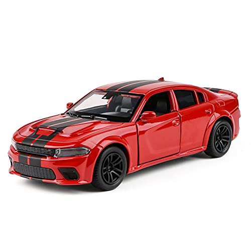 Coolpur 1/36 Scale Dodg Hel1 Car Model Off-Road Diecast Toy Vehicle Zinc Alloy Metal Pull Back Powered Vehicles Mode For Kids,Adult,Boyfriend Gift(Red) #TOP2