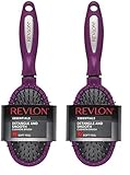 Revlon Detangle & Smooth Berry Cushion Hair Brush (Pack of 2)