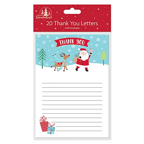 GLY 20 X Thank You Letters with Envelopes Pack of 20
