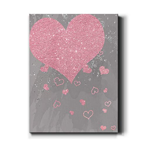 Renditions Gallery Spakling Love Wall Art, Premium Gallery Wrapped Canvas Decor, Ready to Hang, 48 in H x 32 in W, Made in America Print