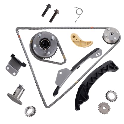 13506-37010 VVT Timing Chain Kit Fits for Toyota Corolla L4 1.8L 2009-2015 for Scion XD L4 1.8L 2008-2014 Replace 13050-0T010 13506-0T010, 135610T010, 1356237010