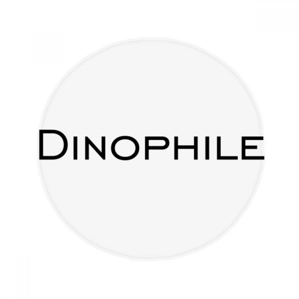 Tapis ronde dinophile anti-slip DIYthinker pour salon 80cm