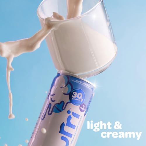 Image of Nurri - 30g Protein Ultra Filtered Milk Shake - Vanilla - Lactose Free, Low Sugar, 150 Calories, 10 Vitamins and Minerals - 11 fl oz, 10 Cans