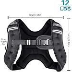 Weighted Vest Weight Vest for Men Women Kids Weights Included, Body Weight Vests Adjustable for Running, Training Workout, Jogging, Walking - Image 3