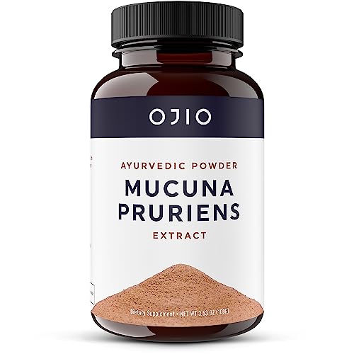 Ojio Mucuna Pruriens Pure Extract Powder 1,200 Mg | Promotes Mood | Brain Health | Boosts Energy Is Vegan | 166 Servings - 100G #TOP4