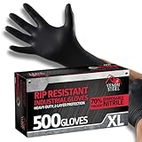 Venom Guantes de nitrilo de acero inoxidable de alta calidad, 500