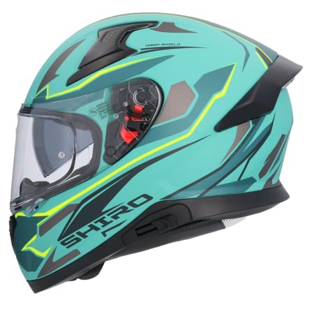 Casco Integrale Shiro Katana Sharp Verde Opaco Completamente Omologato 22.06 (XL 61/62)