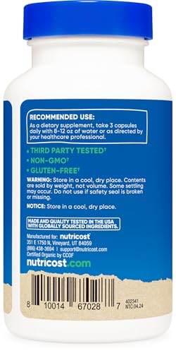 Nutricost NC-OR-LIONSMNCAP Lion'S Mane Mushroom Capsules 1650Mg, 30 Servings - Ccof Certified Made With Organic, Vegetarian thumb #3