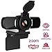 Produktbild Dericam 1080P Webcam, Computer-Kamera zum Abspielen und Anschließen für Skype, FaceTime, Hangouts, WebEx, USB-Kamera für PC/Mac/Laptop/MacBook mit integriertem Mikrofon
