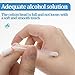 Alcohol Swabs Cotton Individually Wrapped Disposable First Aid Kit for Women Men Baby 50 Count