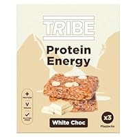 Tribe Protein Energy White Choc Flapjacks 3 x 38g