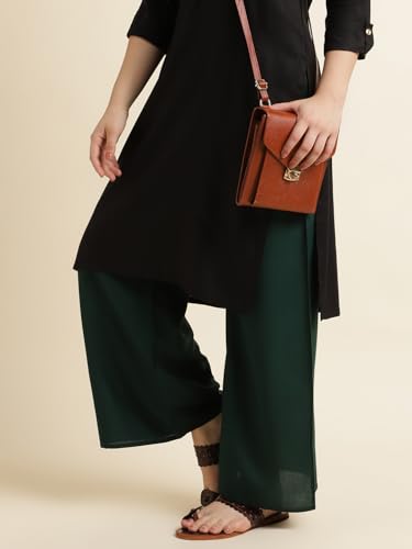 Image of Fabclub Women's Heavy Rayon Solid Plain Palazzo