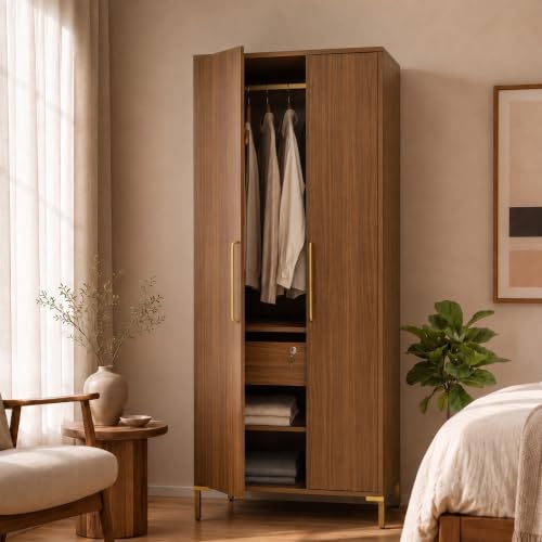 Lineup 2 Door Wooden Wardrobe | 12-Month Manufacturer Warranty | ...