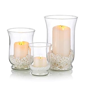 Orkaan Kandelaar 3 Stks Glas Pijler Kaars Houder Clear Orkaan Vaas Kerst Halloween Centerpieces Fit voor Theelicht Votive Pijler Drijvende Kaars Bruiloft Tafel Eetkamer Tuin Decor
