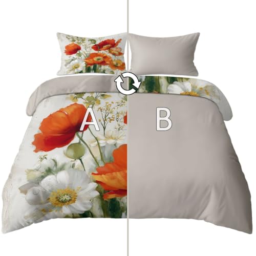 Parure de lit 240x260 cm en microfibre douce et chic sans repassage requit