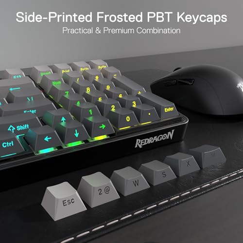Image of Redragon K744 GB PRO 99 Keys Wireless Gasket RGB Gaming Keyboard, 3-Mode Mechanical Keyboard w /Hot-Swap Socket, Gradient PBT Keycaps & 5-Layer Noise Dampening, Custom Linear Switch