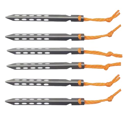 Titanium Tent Stakes, Ultralight Camping Pegs for Backpacking Hiking miniatura 1