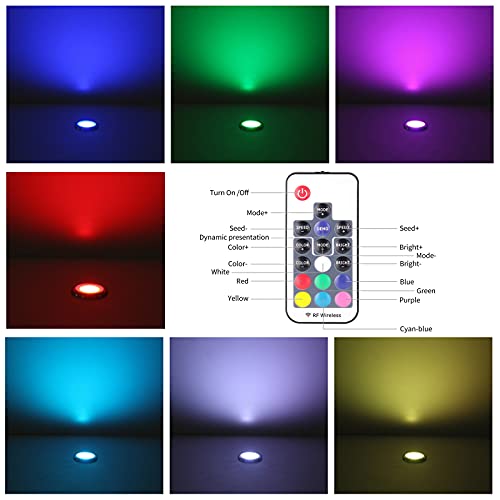 YZGWZLD LED Deck Lights Kits, IP67 Waterproof Dimmable Decorative Recessed Step Light for Outdoor, Garden, Floor Tile, Staircase, Wall Corner, Bathroom, Kitchen, Yard,8Pack