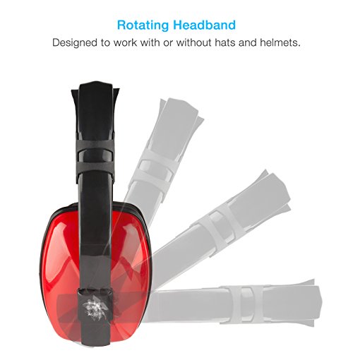 Image of Cyber Acoustics Professional Safety Lightweight Ear Muffs for Hearing Protection and Noise Reduction