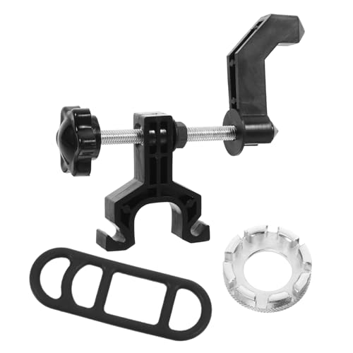 GALPADA 1Set Bike Wheel Truing Stand with Wrench Compact Bicycle Rim Tool for Road and Mountain Bikes Lightweight and Easy to Use Wheel Repair Kit