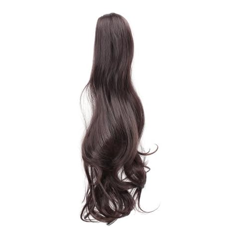MISS20 20” Curly Ponytail With Claw Clip on Hairpiece -Bleach Blonde 613/60# Cover