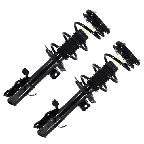 Image of Detroit Axle - AWD 1.5L Front End Kit for 20-25 Ford Escape [with Standard Suspension], 2 Lower Control Arms with Ball Joints 2 Struts with Coil Springs 2021 2022 2023 2024 Replacement Suspension Kit