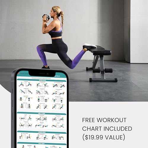 Image of FF Finer Form 5-in-1 Weight Bench, Adjustable & Foldable for Bench Press, Strength Training and Full Body Workout, Perfect for Dumbbell Sets or an Adjustable Dumbbell Set in Your Home Gym