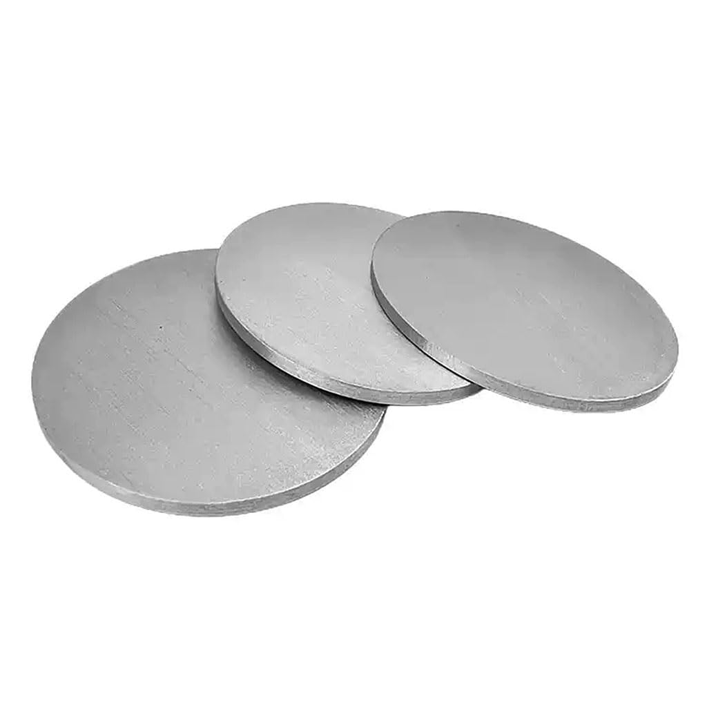 Dischi Metallici, 4pcs 50mm Stainless Steel 304 Round Discs - Durable Circular Sheet Plates with Thickness Options(3mm)