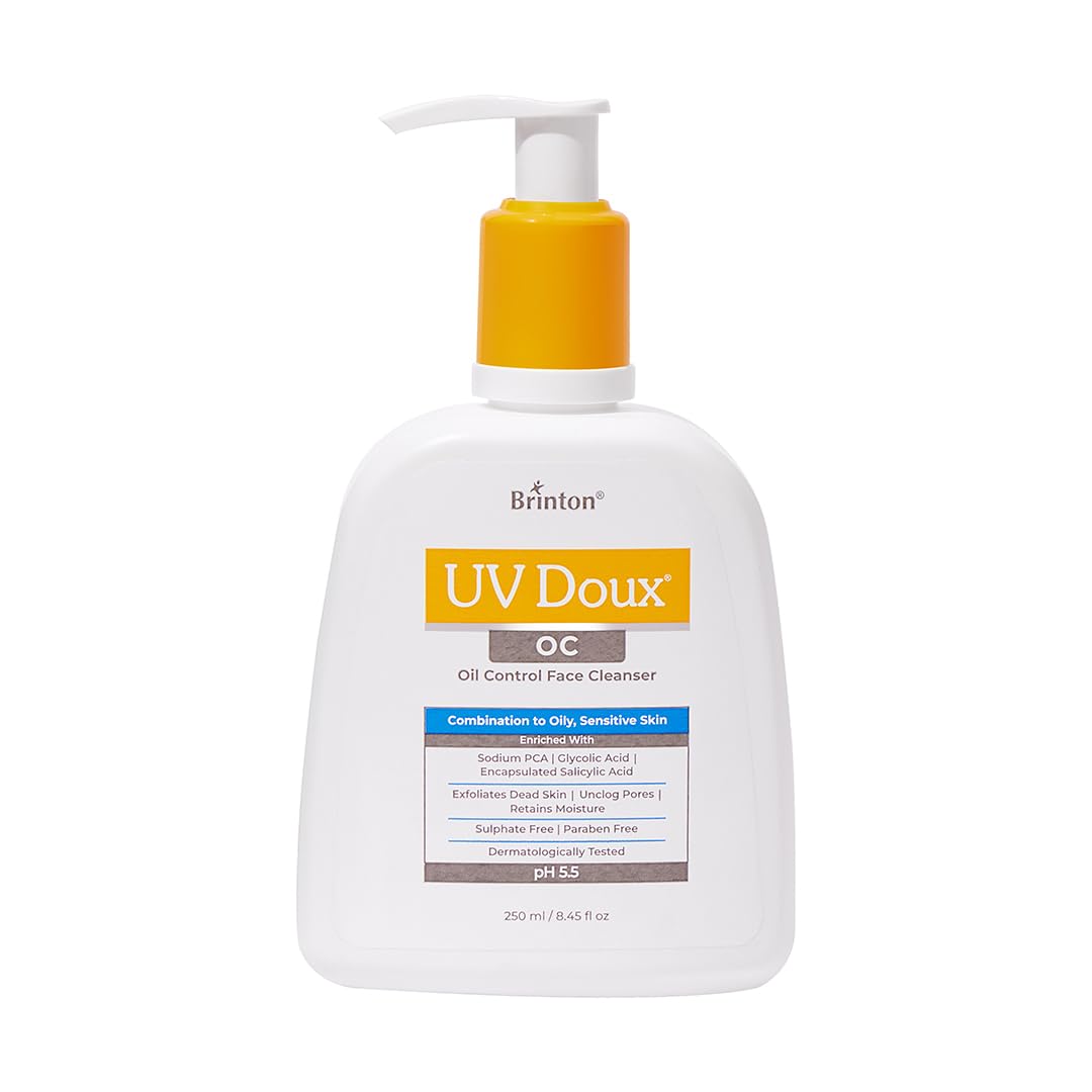 UV Doux OC Face Cleanser for Oily & Acne-Prone Skin | With Encapsulated Salicylic Acid, Glycolic Acid & Sodium PCA | Unclogs Pores, Controls Oil & Improves Skin Texture | Dermatologist-Tested 250ml-image-24
