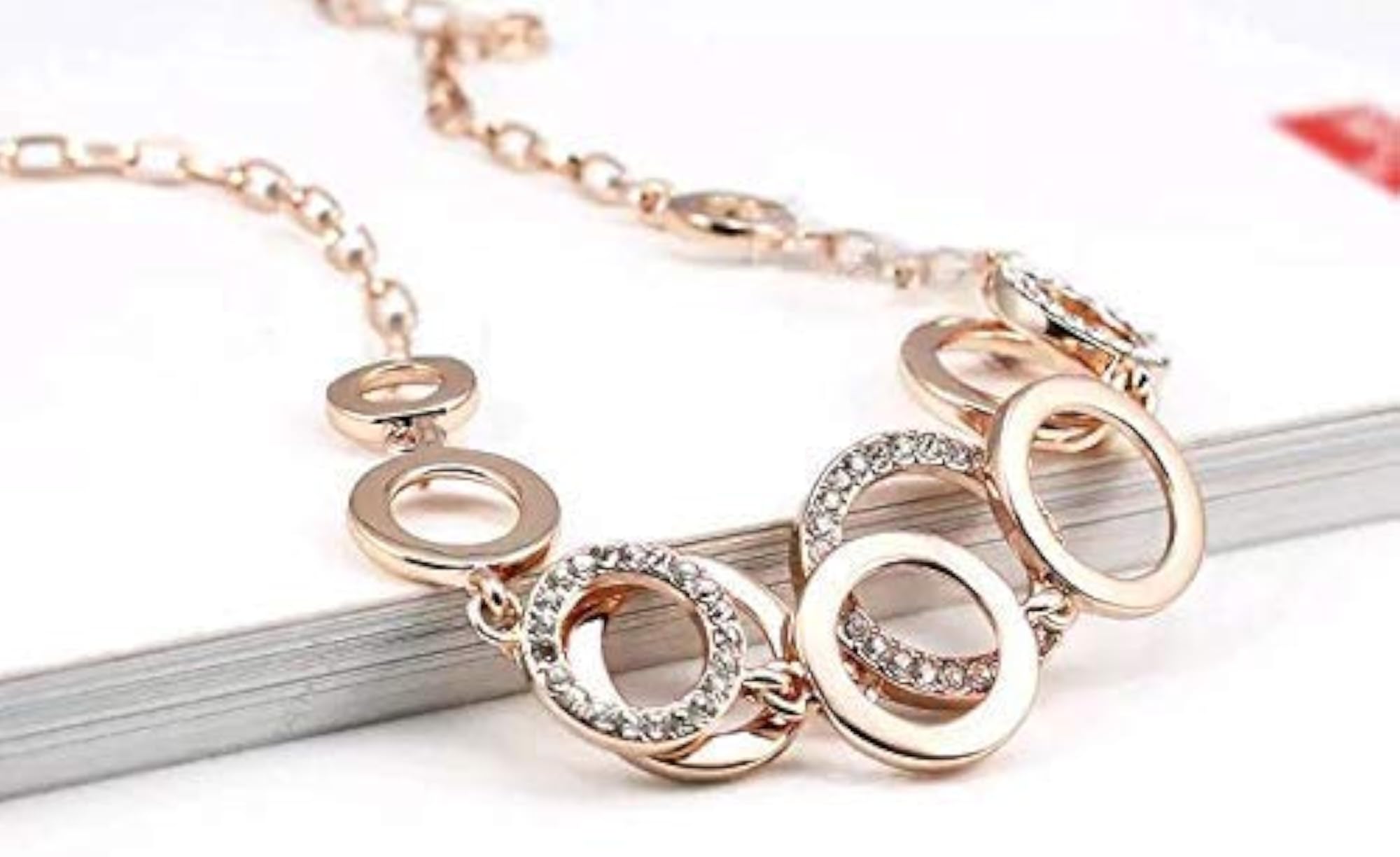 Crystal Necklace Set with Earrings for Women