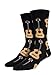 Socksmith Men's Guitars Crew Sock in Guitars Black