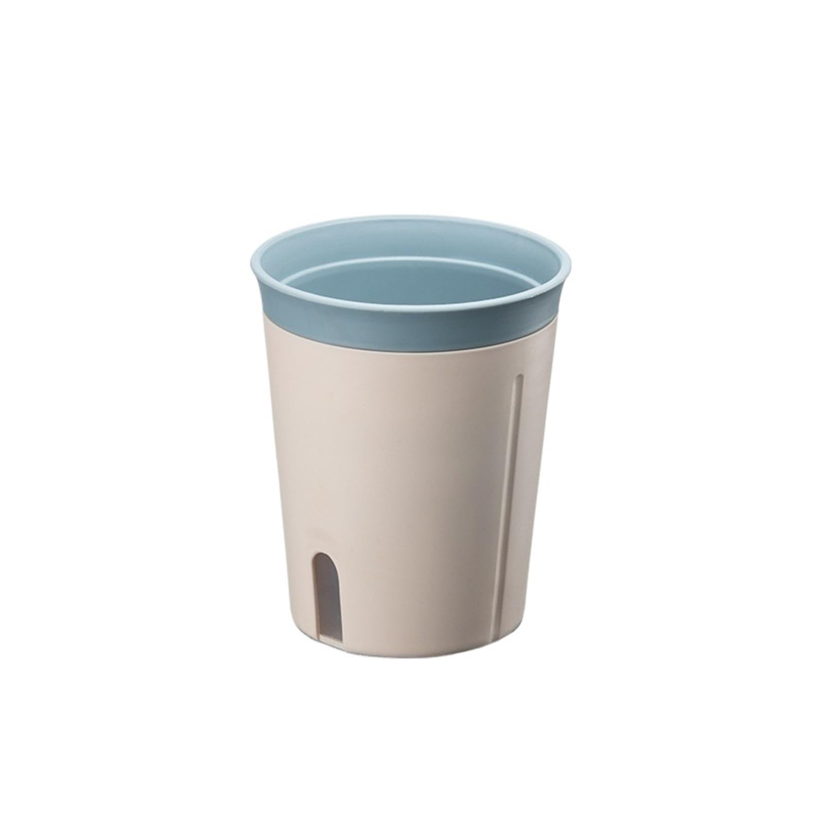 JUAKSQZYI Self Watering Flower Pots with Level Indicator Plastic Leak Proof Plant Pot, for Balcony Bathroom Bedroom(Blue,L)