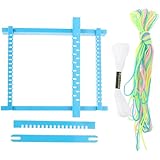 NUOBESTY DIY Webrahmen für Kindergarten Lernspielzeug Handkoordination Fördernd Glatte Oberfläche Fein Verarbeitet Kreatives Bastelspielzeug für Handwerkliche Fähigkeiten