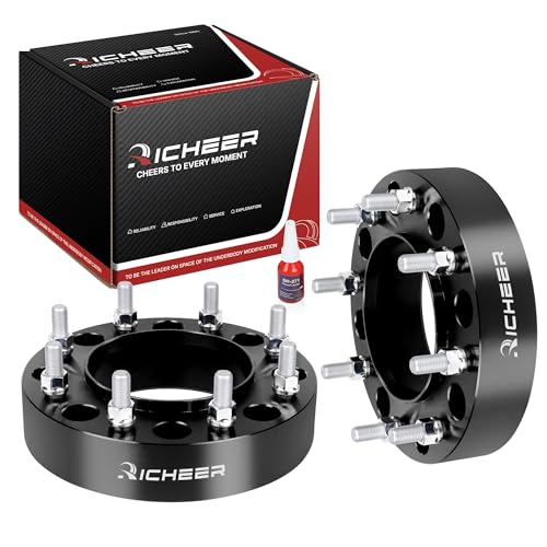 Richeer 8x170 Hubcentric Wheel Spacers for 2005-2025 F250 F350 Super Duty, 2 inch 8x170mm Wheel Spacer with 14x1.5 Studs & 125mm Center Bore