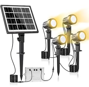 Meikee Solar Gartenleuchte 4 Stück Warmweiß