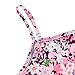 Kimoda Girls Cute 2 Piece Outfit Dress Pink Floral Cami Dresses with Long Sleeve Bow Crop Top Shirt Set Size 5 Size 6 Girl Bodycon Dress 5-6 Years